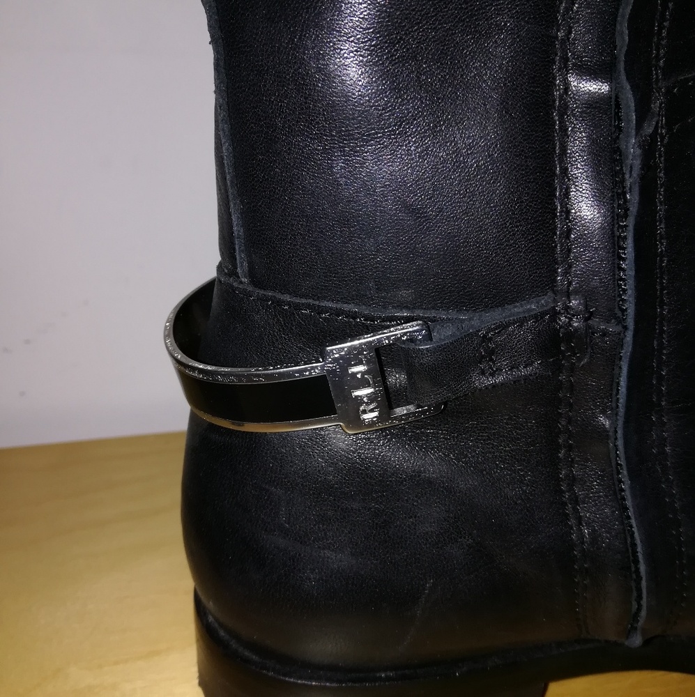 Ralph Lauren black leather boots - Picture 6 of 8